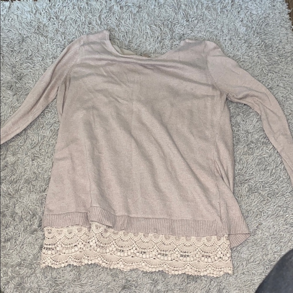 Tan long sleeve shirt